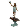 SRB706740-Bronze-Girl-holding-Shell-on-Sea-Turtle-Fountain-Sculpture-by-Metropolitan-Galleries-Inc-1.jpg Bronze Girl holding Shell on Sea Turtle Fountain Sculpture