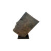 Bronze Book Face Sculpture