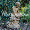 Bronze Putto holding Fish Fountain Sculpture