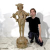 SRB991628-Bronze-Pan-with-Flutes-Fountain-Sculpture-SCALE-by-Metropolitan-Galleries-Inc.jpg Bronze Boy with Pipes on Fish Base Fountain Sculpture