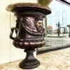 Bronze Sun King Urn Sculpture